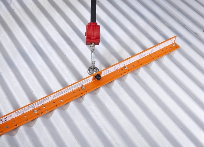 How To Install A Temporary Roof Anchor Point On A Metal Roof