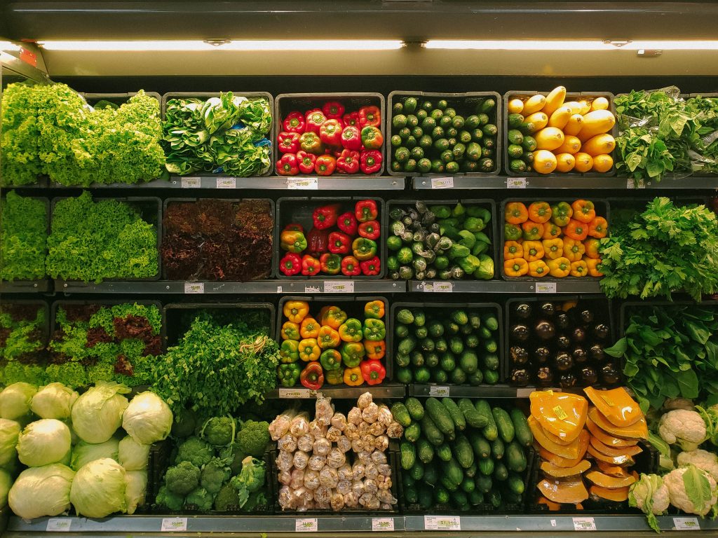 Grocery store with organic produce