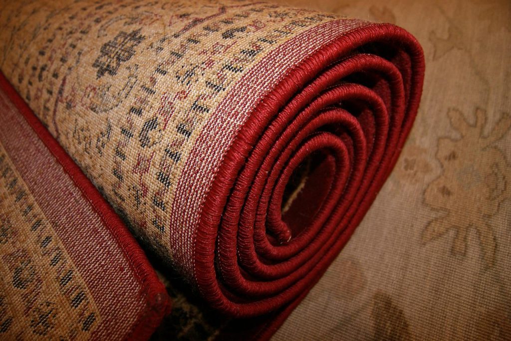 Rolled Oriental Rug